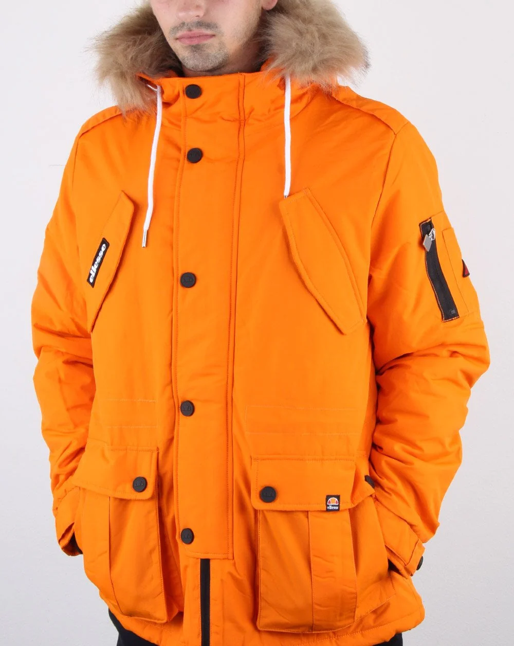 Ellesse Blizzard Parka Orange - Image 3
