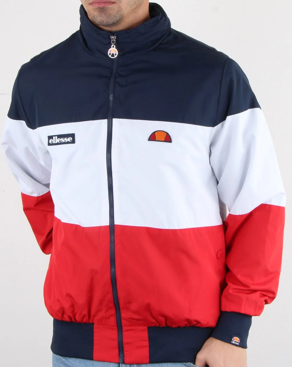 Ellesse Block Jacket Red/White/Navy - Image 2