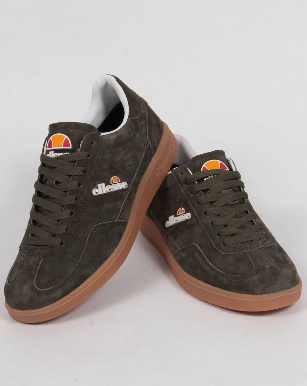 Ellesse Calcio Trainers Khaki/Gum - Image 3