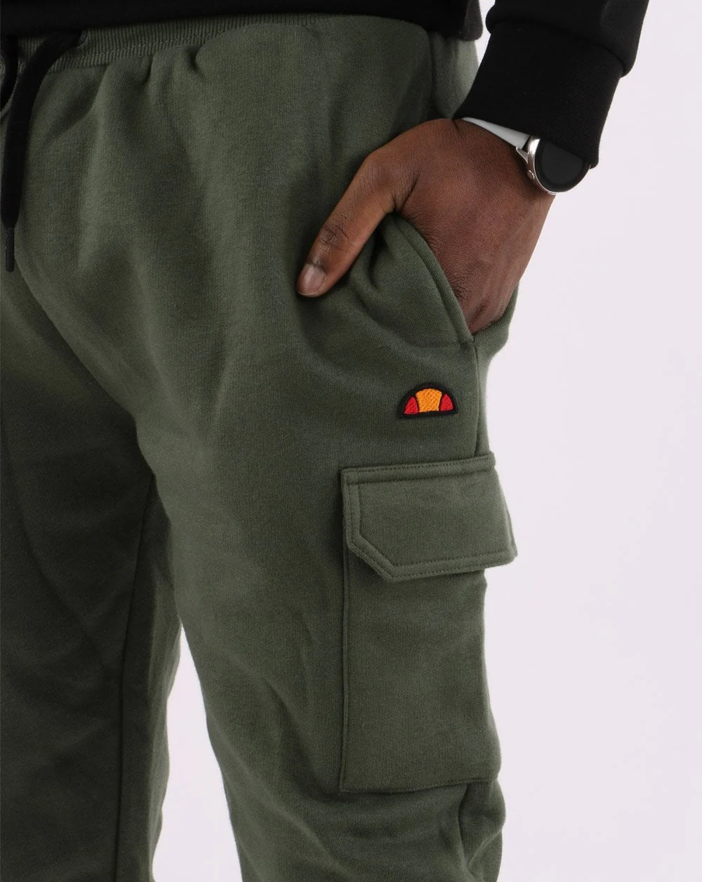 Ellesse Cargo Track Pants Dark Green - Image 2