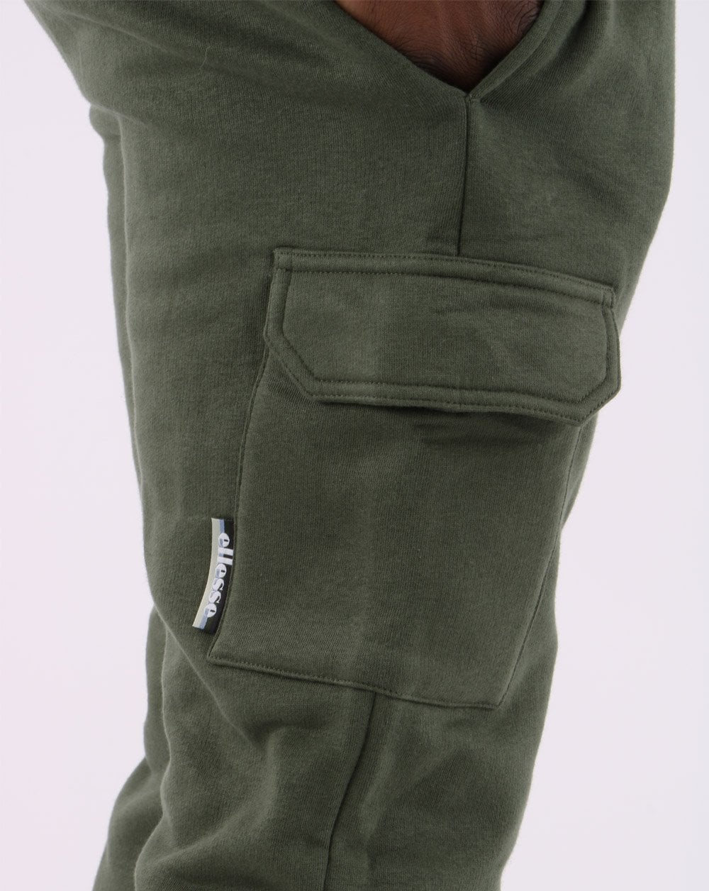 Ellesse Cargo Track Pants Dark Green - Image 3