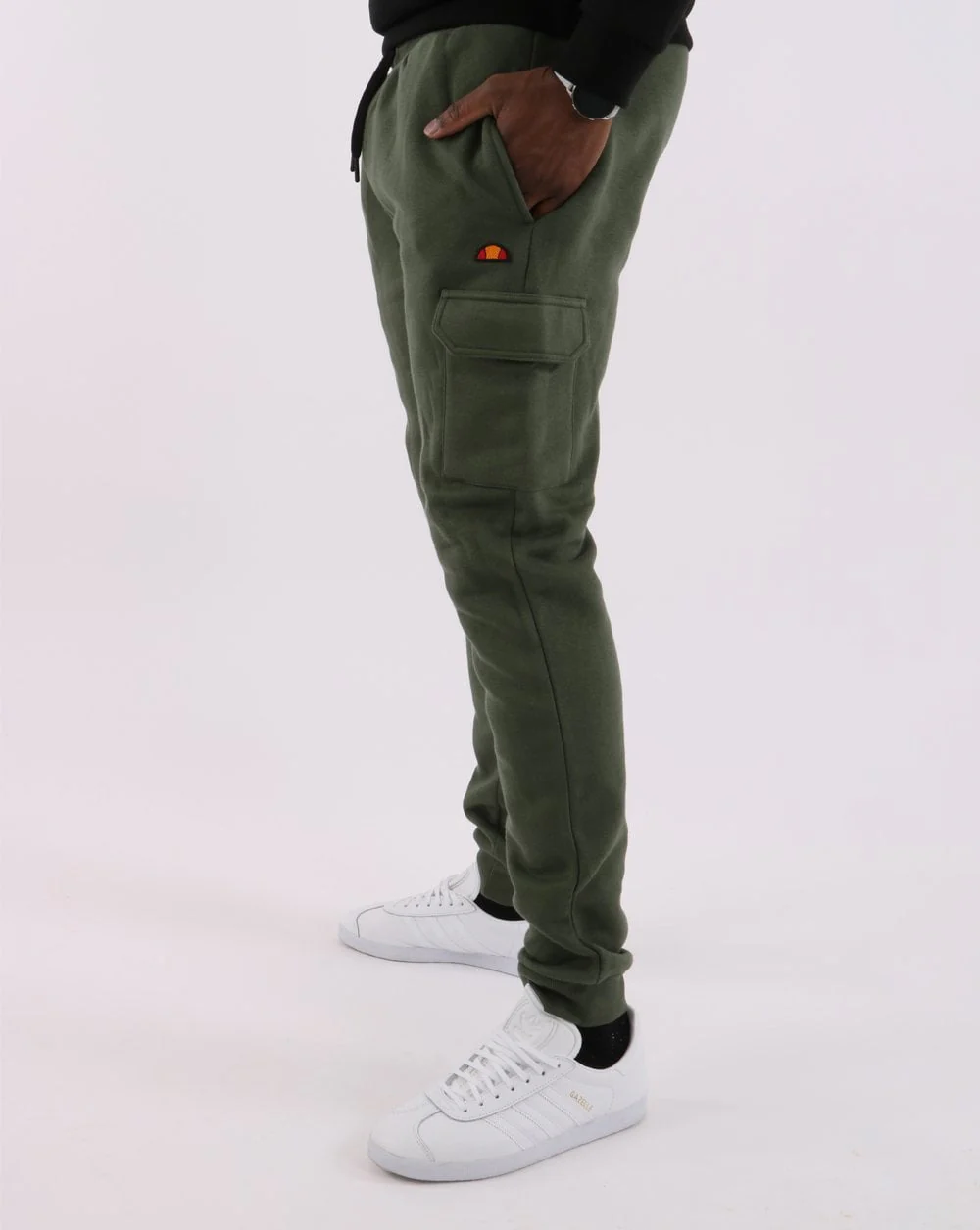 Ellesse Cargo Track Pants Dark Green - Image 4