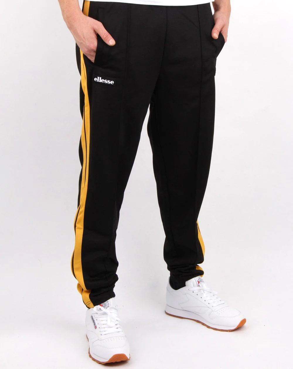 Ellesse Cassed Track Pant Black/yellow - Image 4