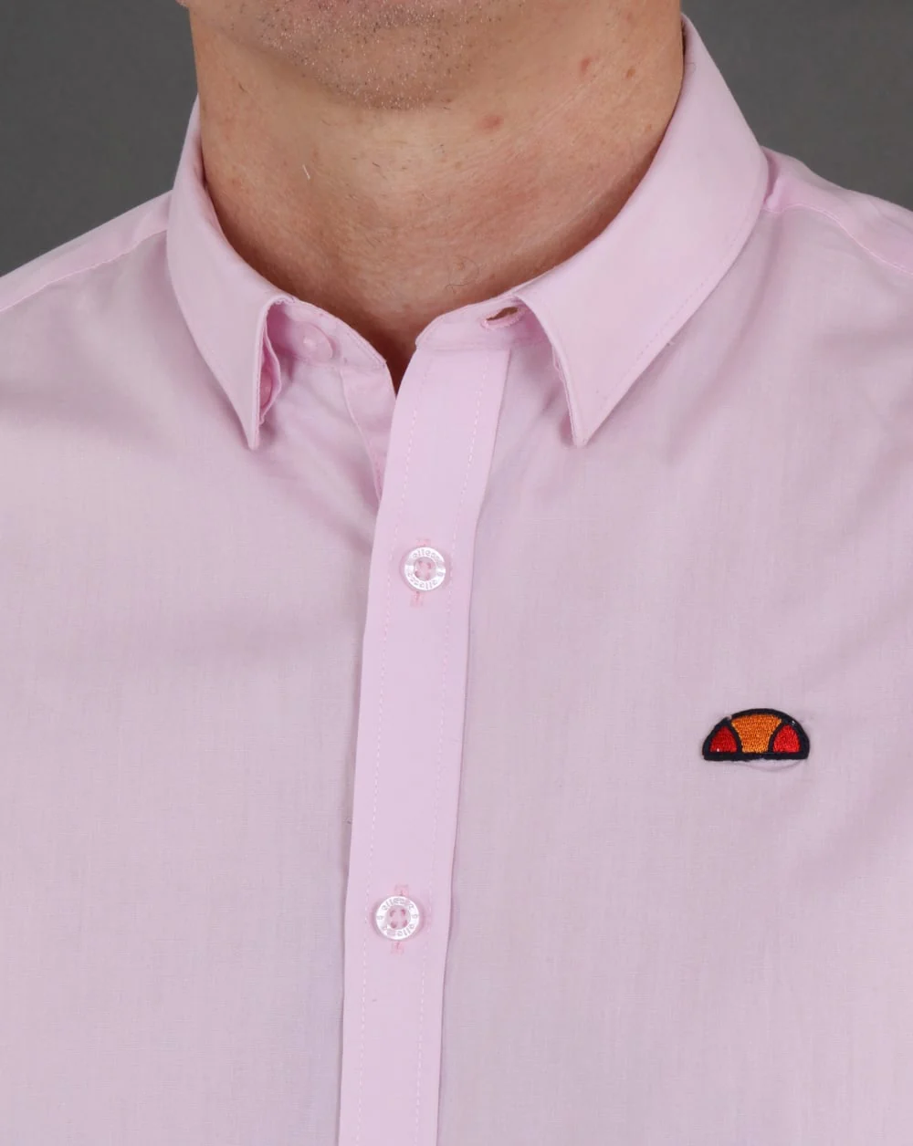 Ellesse Castello Short Sleeve Shirt Light Pink - Image 2