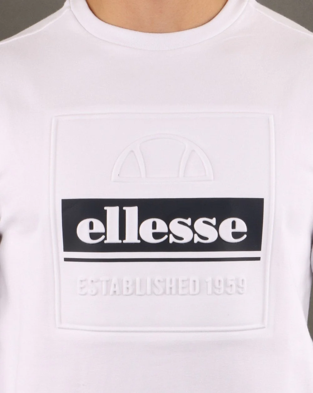 Ellesse Catria Crew Sweat White - Image 3
