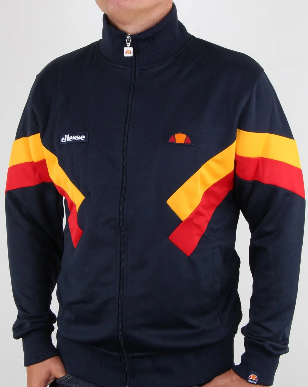 Ellesse Chierroni Track Top Navy/citrus/red - Image 3