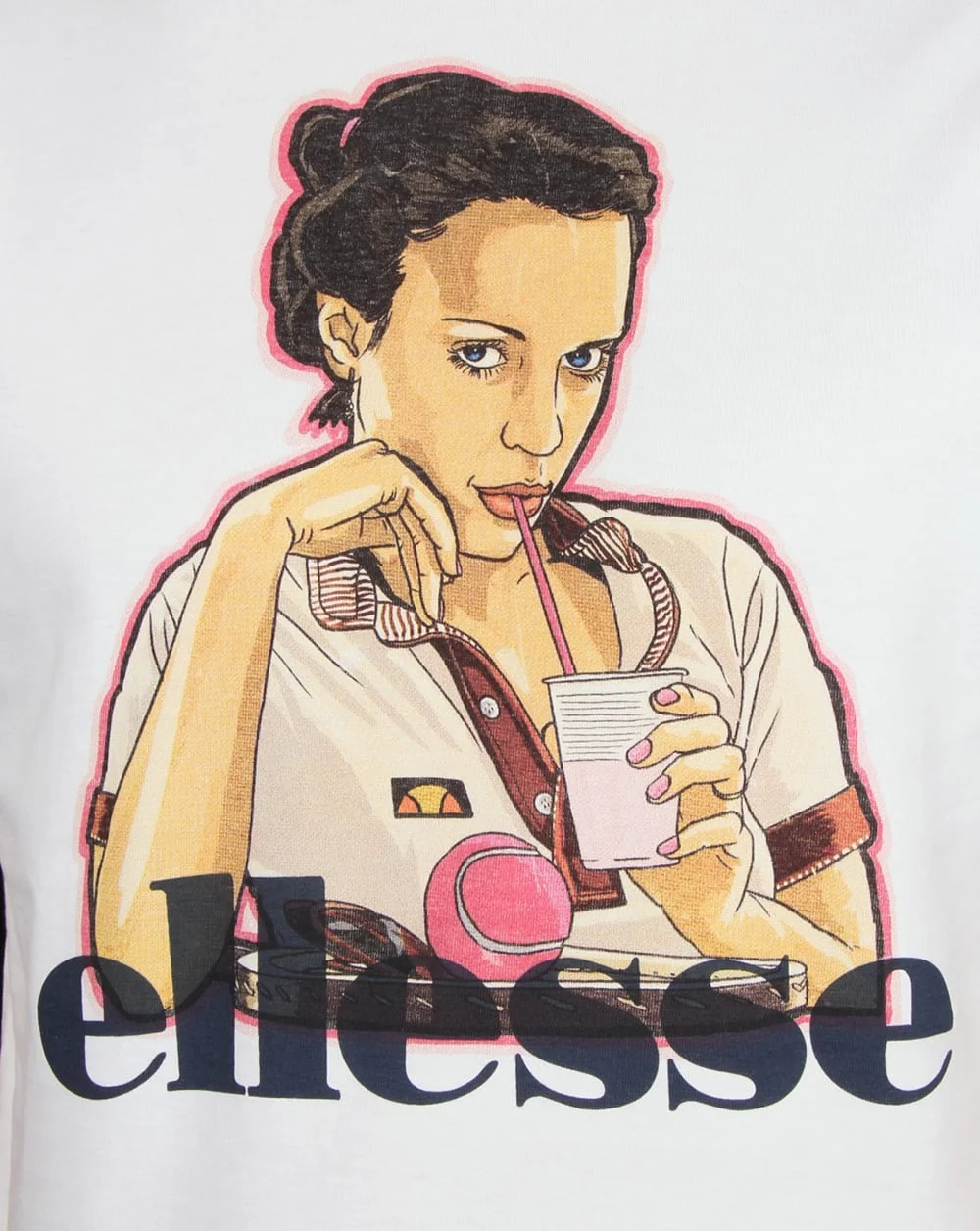 Ellesse Cinzia T Shirt White - Image 2