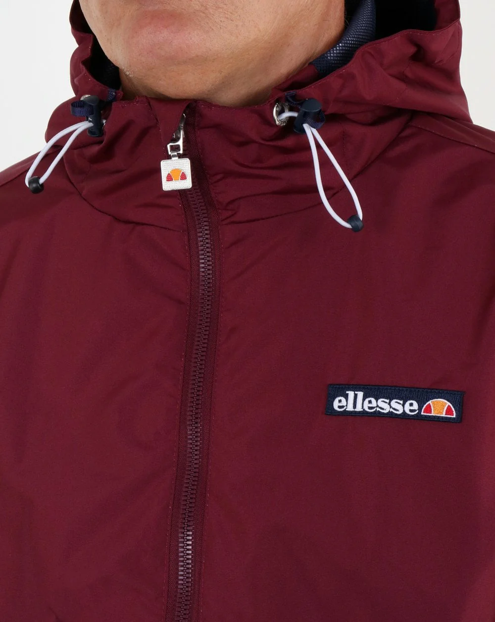 Ellesse Coated Shell Jacket Burgundy - Image 2