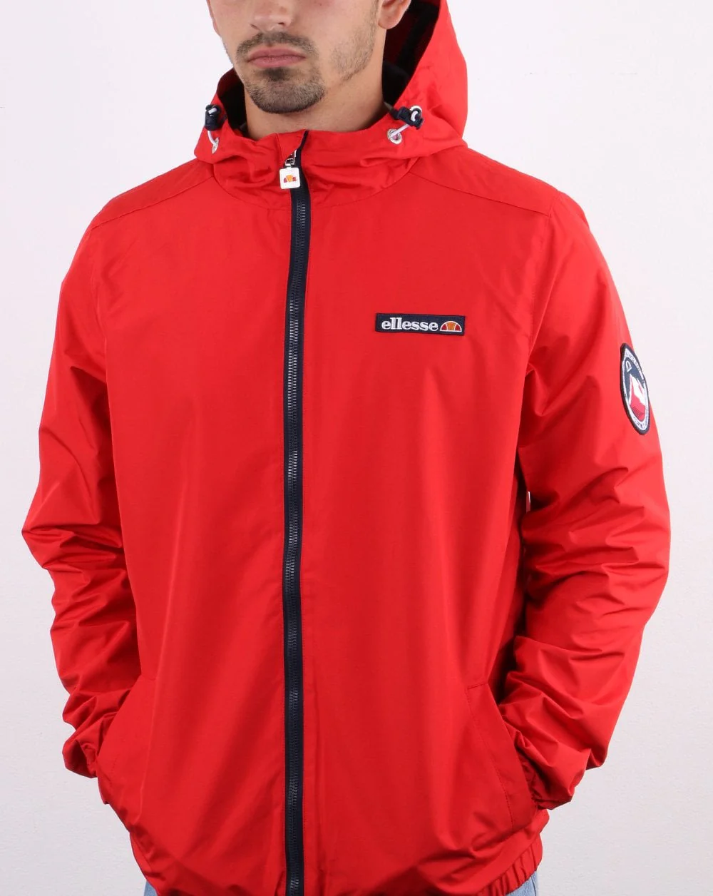 Ellesse Coated Shell Jacket Red - Image 3