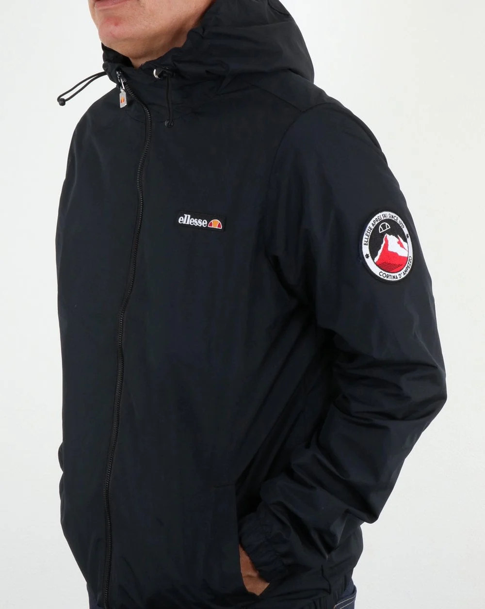 Ellesse Coated Terrace Jacket Black - Image 4