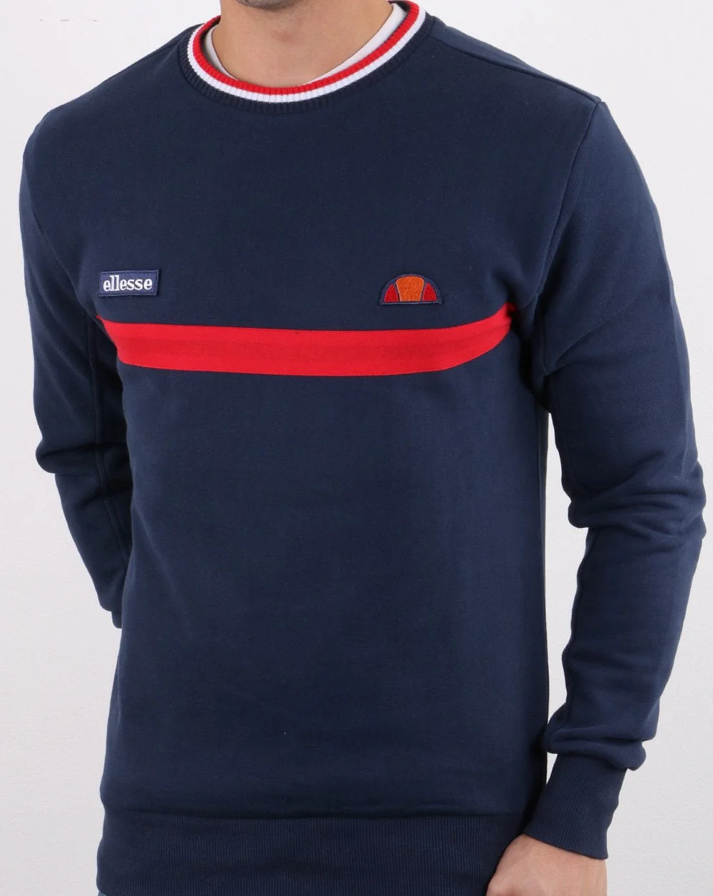 Ellesse Columbus Sweatshirt Navy - Image 2