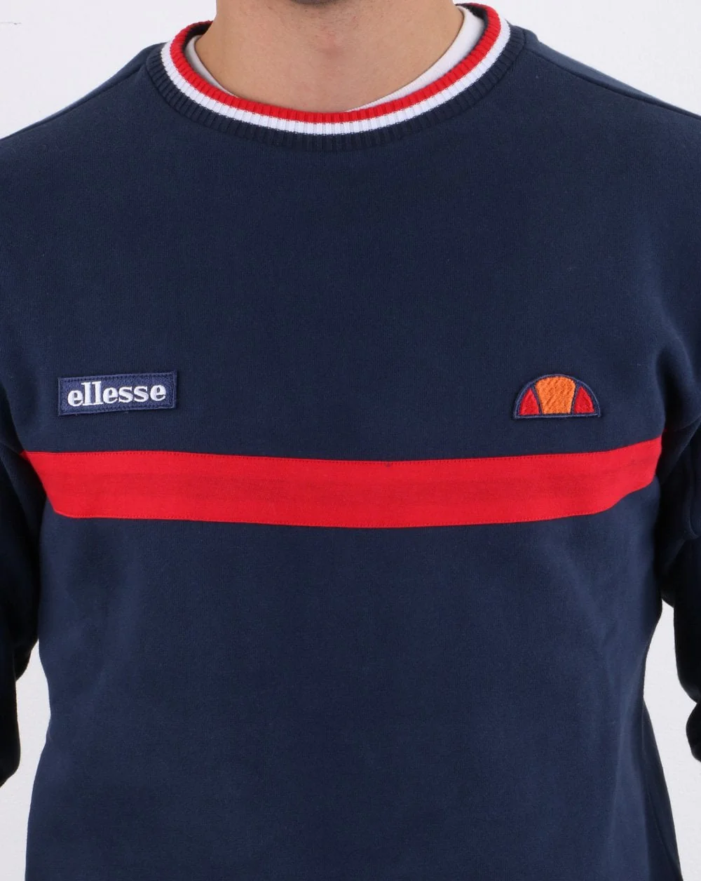 Ellesse Columbus Sweatshirt Navy - Image 3