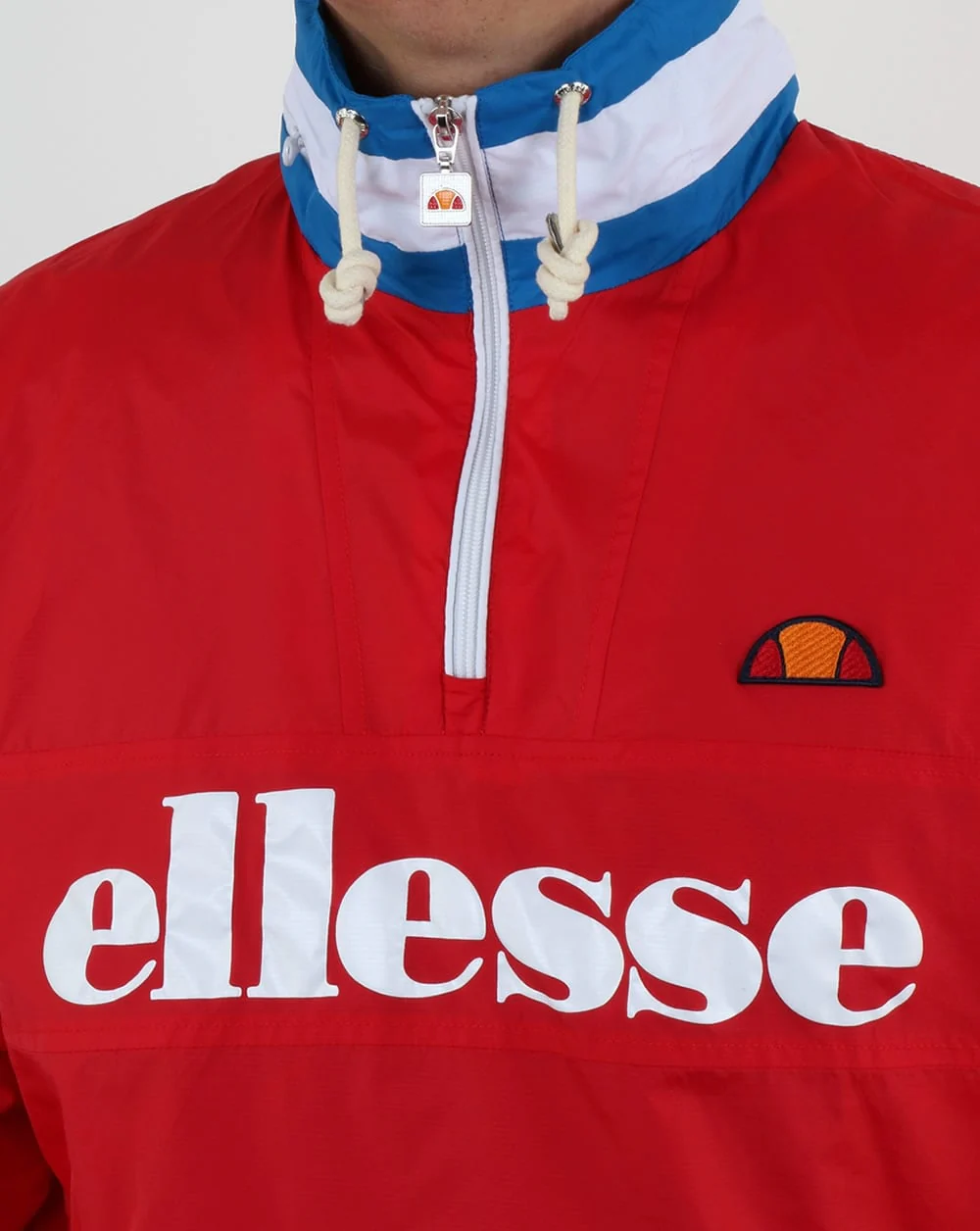 Ellesse Continental Hooded Jacket Red - Image 3