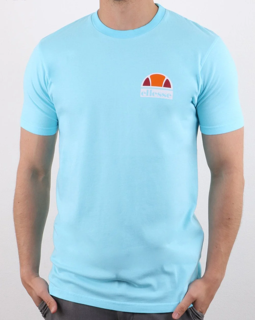 Ellesse Cuba Overdyed T Shirt Neon Blue