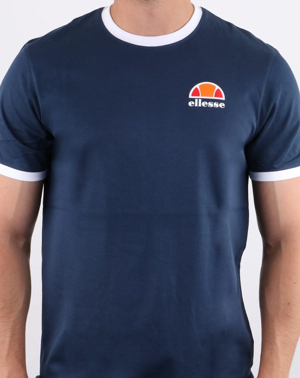 Ellesse Cubist T Shirt Navy/white - Image 2