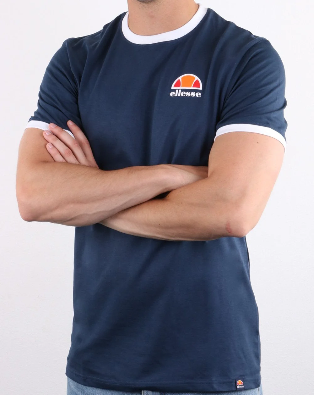 Ellesse Cubist T Shirt Navy/white - Image 4