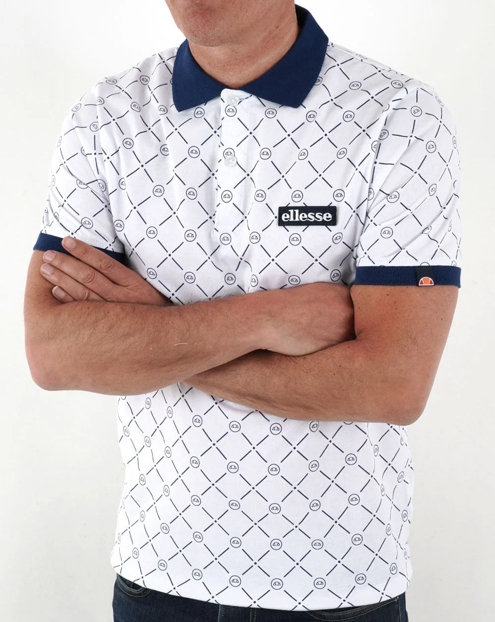 Ellesse Defy Polo Shirt White - Image 3