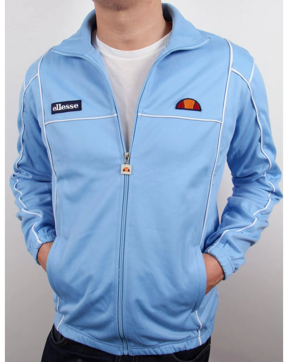 Ellesse Dolamiti Track Top Sky Blue - Image 3