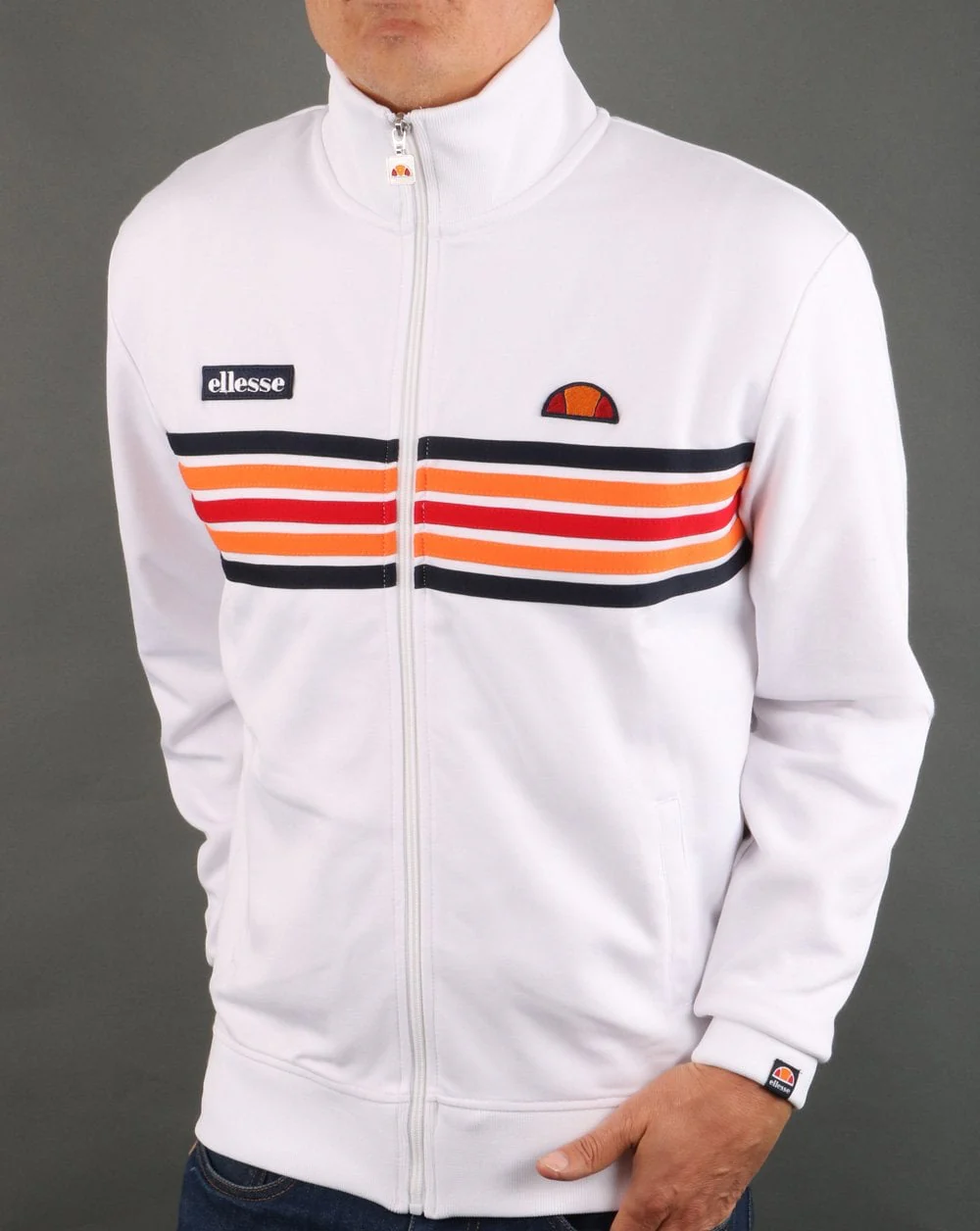Ellesse Elite Track Top White - Image 2