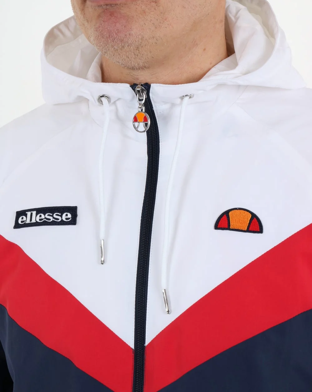 Ellesse Faenza Track Top Navy/Red/White - Image 2