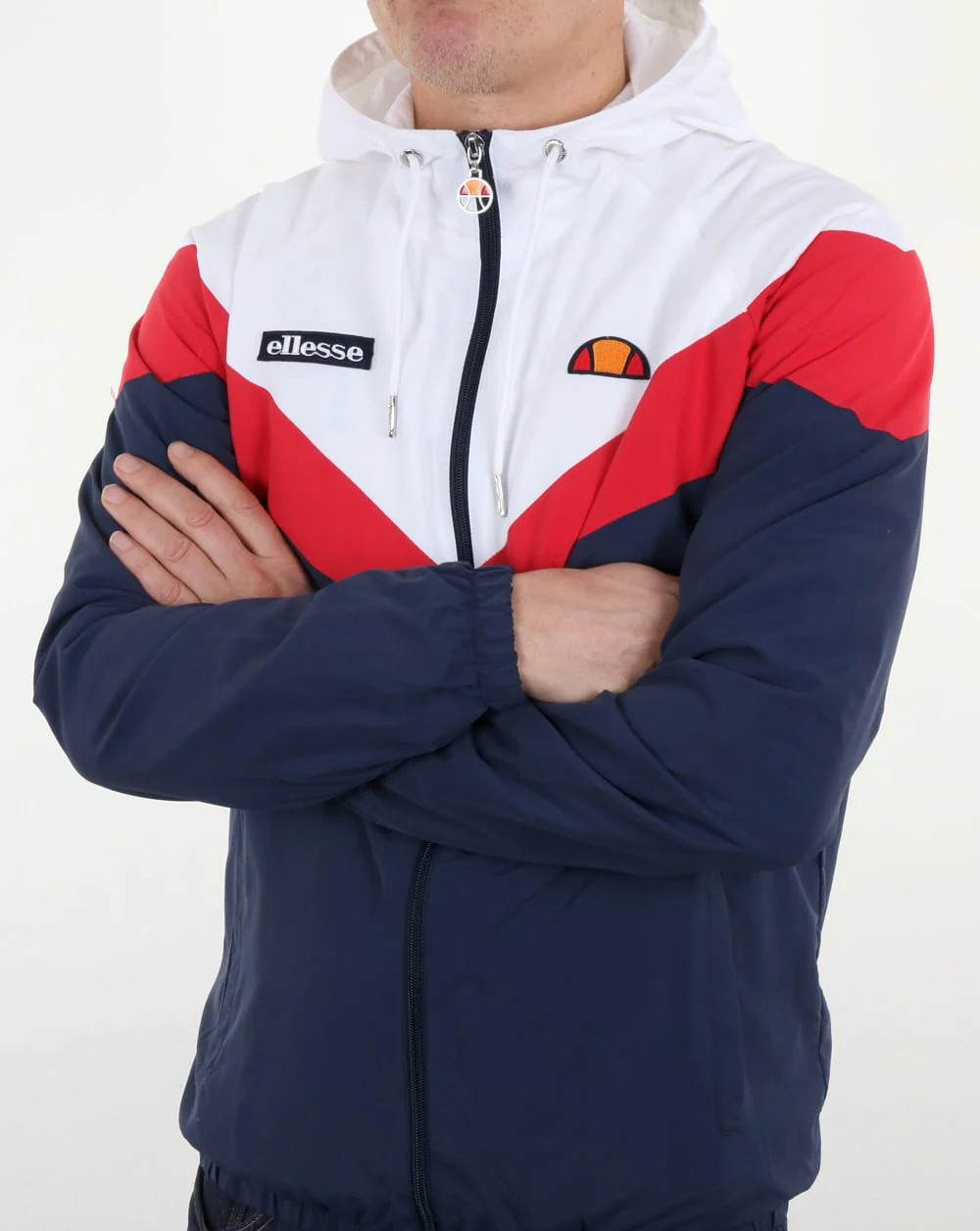 Ellesse Faenza Track Top Navy/Red/White - Image 3