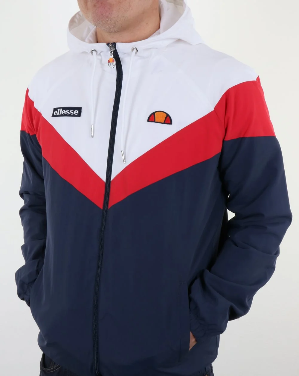 Ellesse Faenza Track Top Navy/Red/White - Image 4