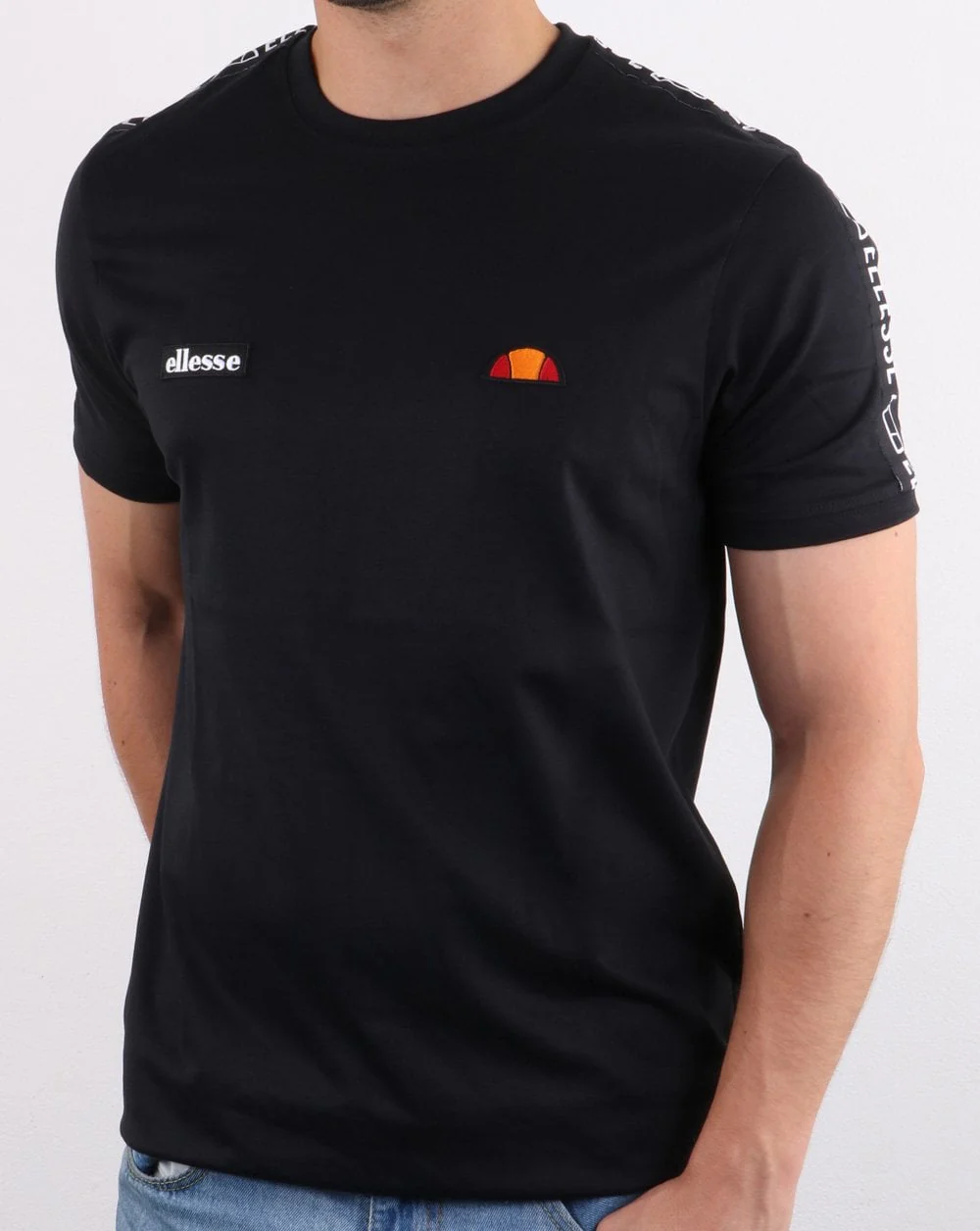 Ellesse Fede Taped T Shirt Black - Image 3