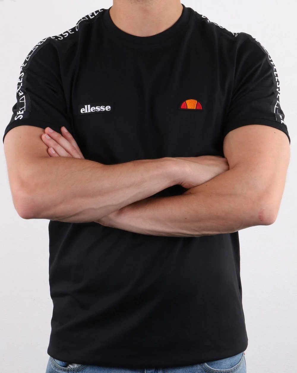 Ellesse Fede Taped T Shirt Black - Image 4