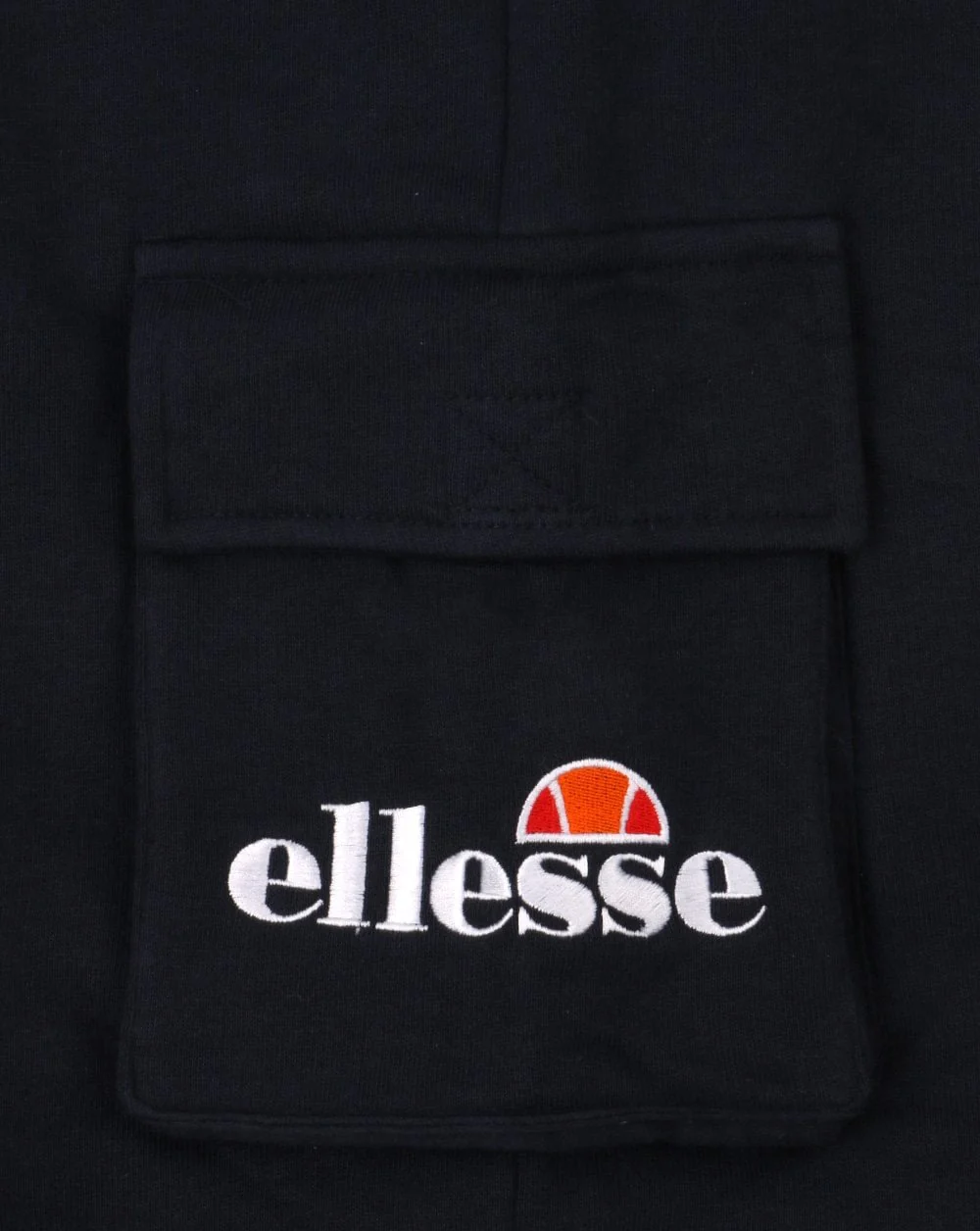 Ellesse Fleece Pocket Cargo Shorts Navy - Image 3