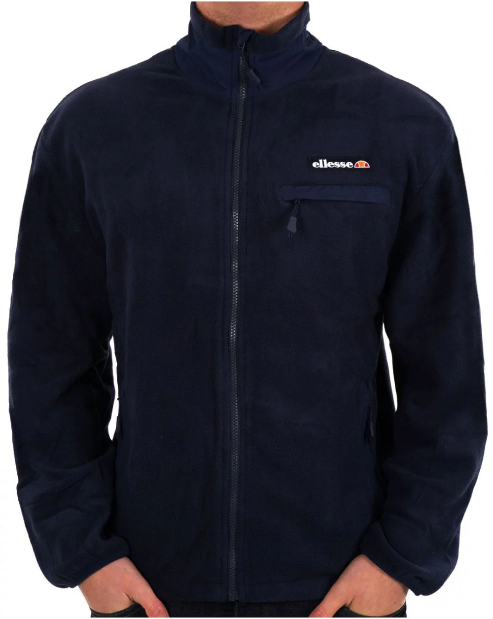 Ellesse Fleece Zip Top Navy