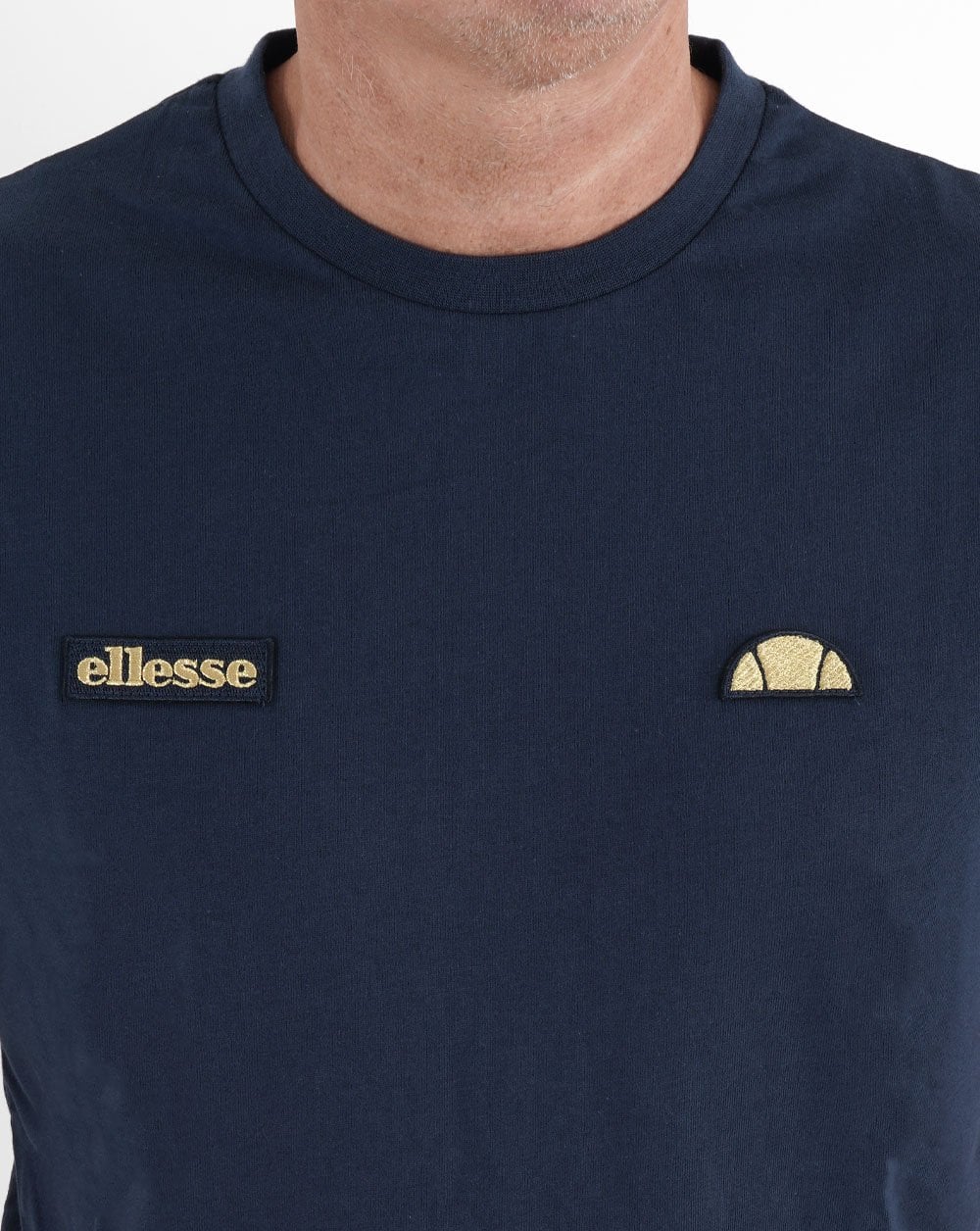 Ellesse Floran T Shirt Navy/Gold - Image 2