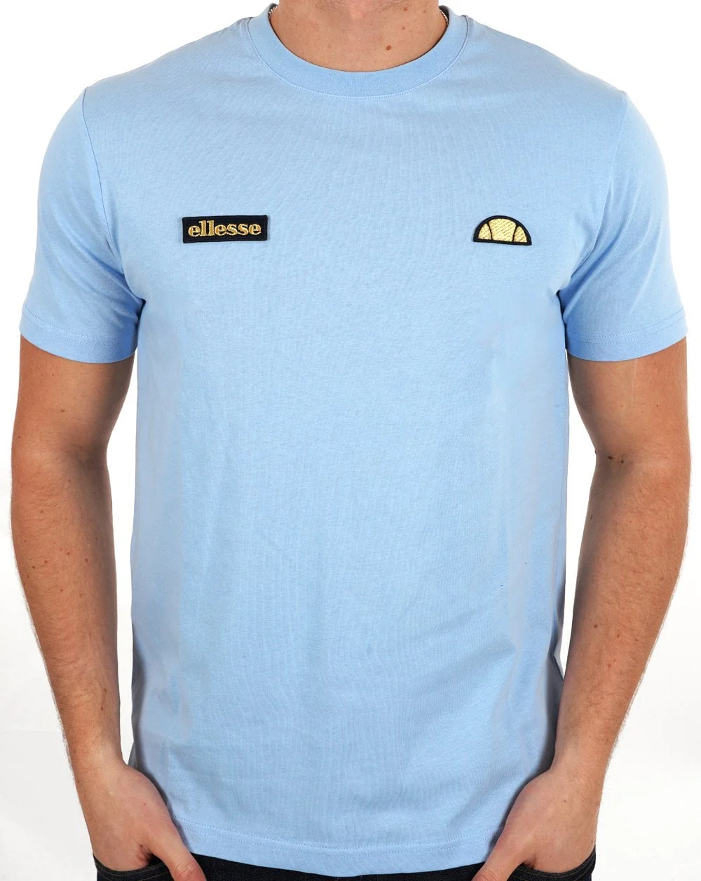 Ellesse Floran T Shirt Sky Blue - Gold