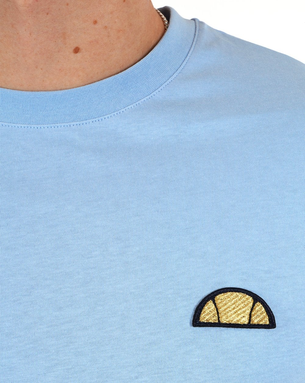 Ellesse Floran T Shirt Sky Blue - Gold - Image 2