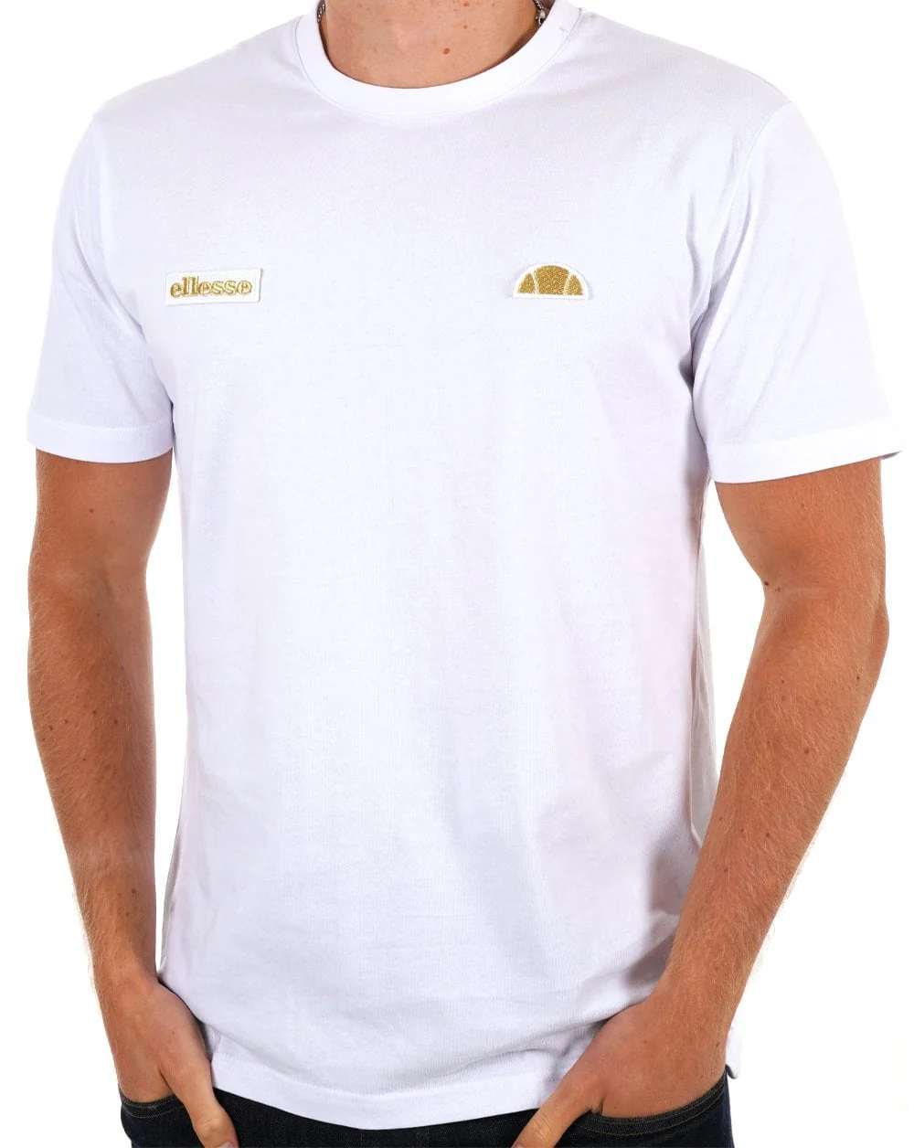 Ellesse Floran T Shirt White/Gold