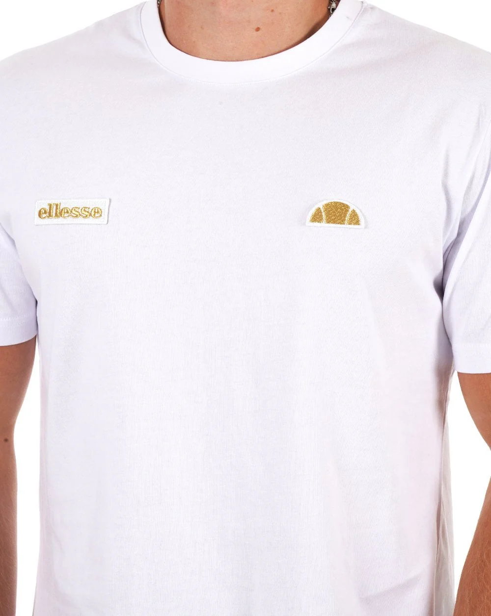 Ellesse Floran T Shirt White/Gold - Image 2