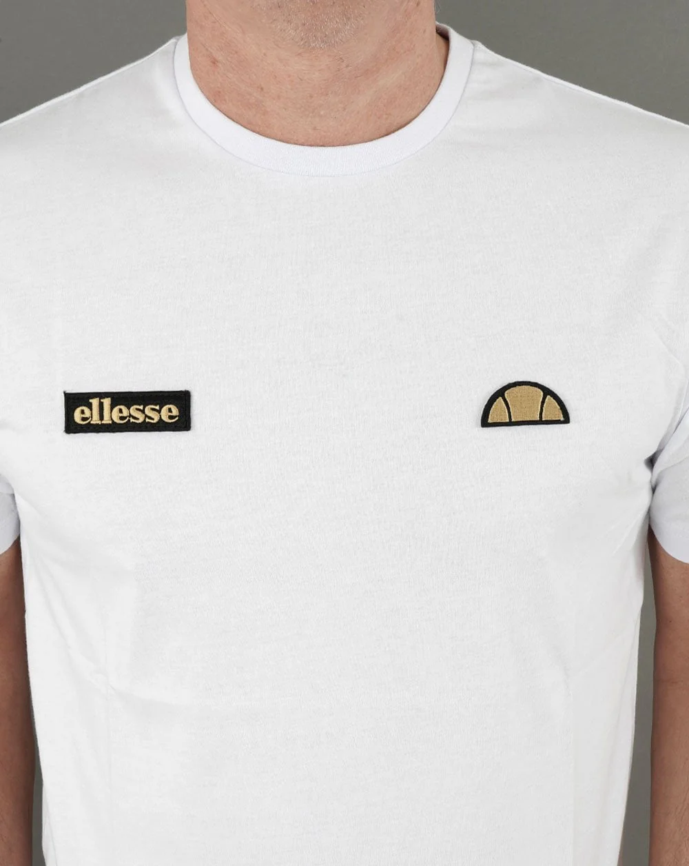 Ellesse Floran T Shirt White/Gold - Image 2
