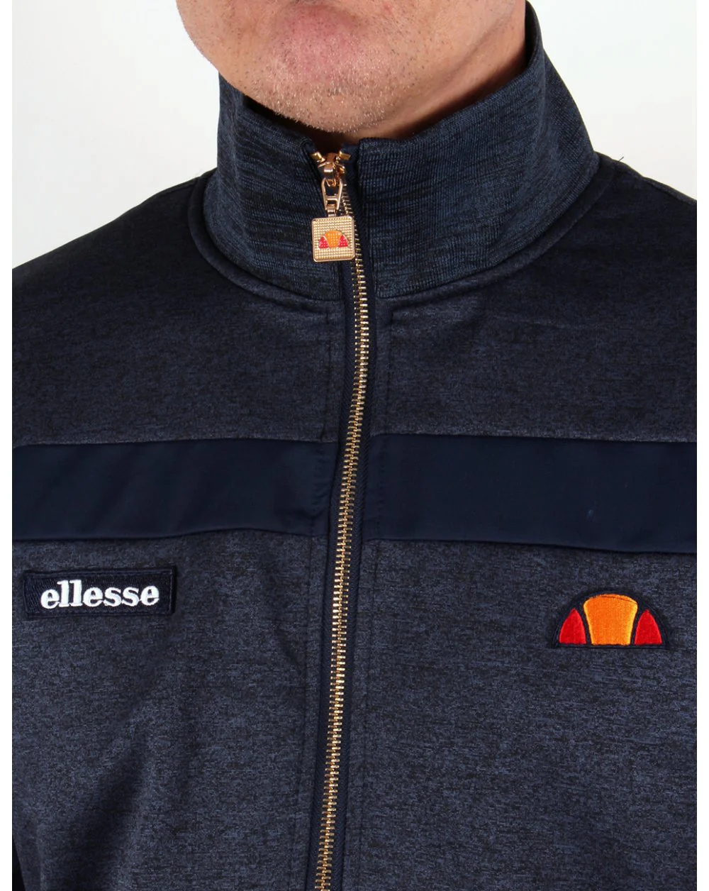 Ellesse Fonda Track Top Navy Marl - Image 2