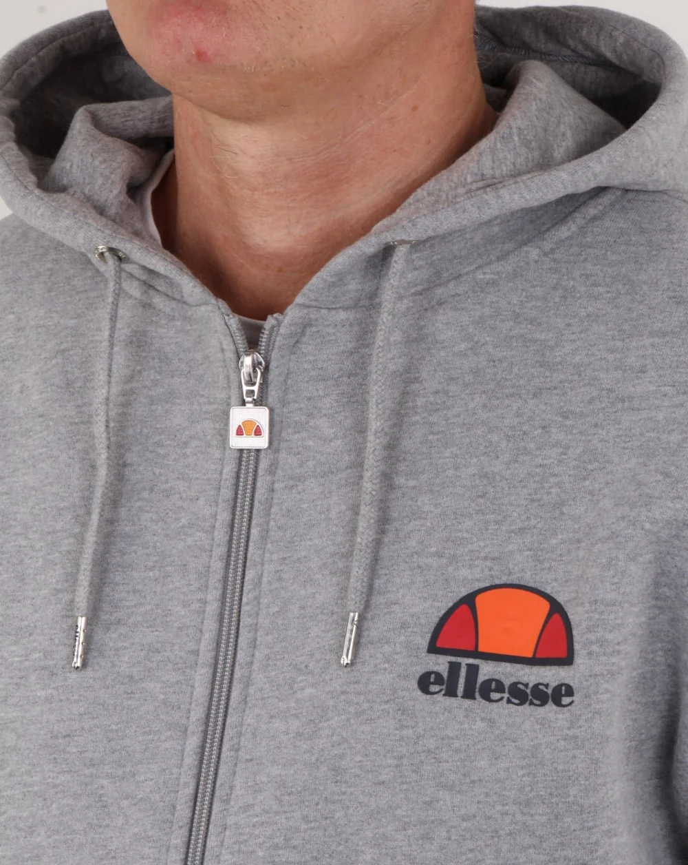 Ellesse Full Zip Hoody Athletic Grey - Image 3