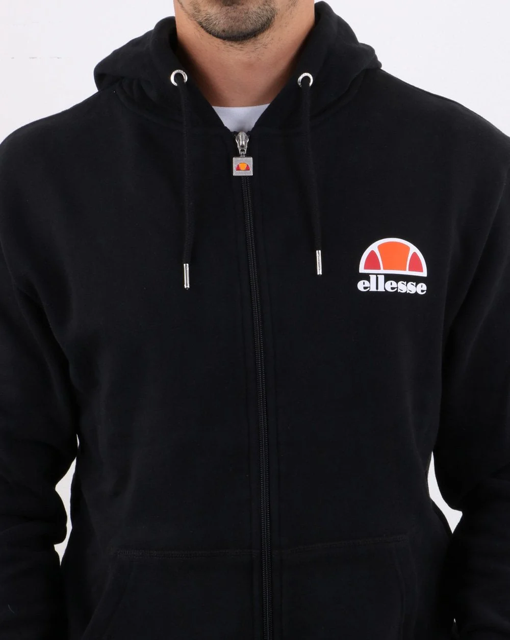 Ellesse Full Zip Hoody Black - Image 3