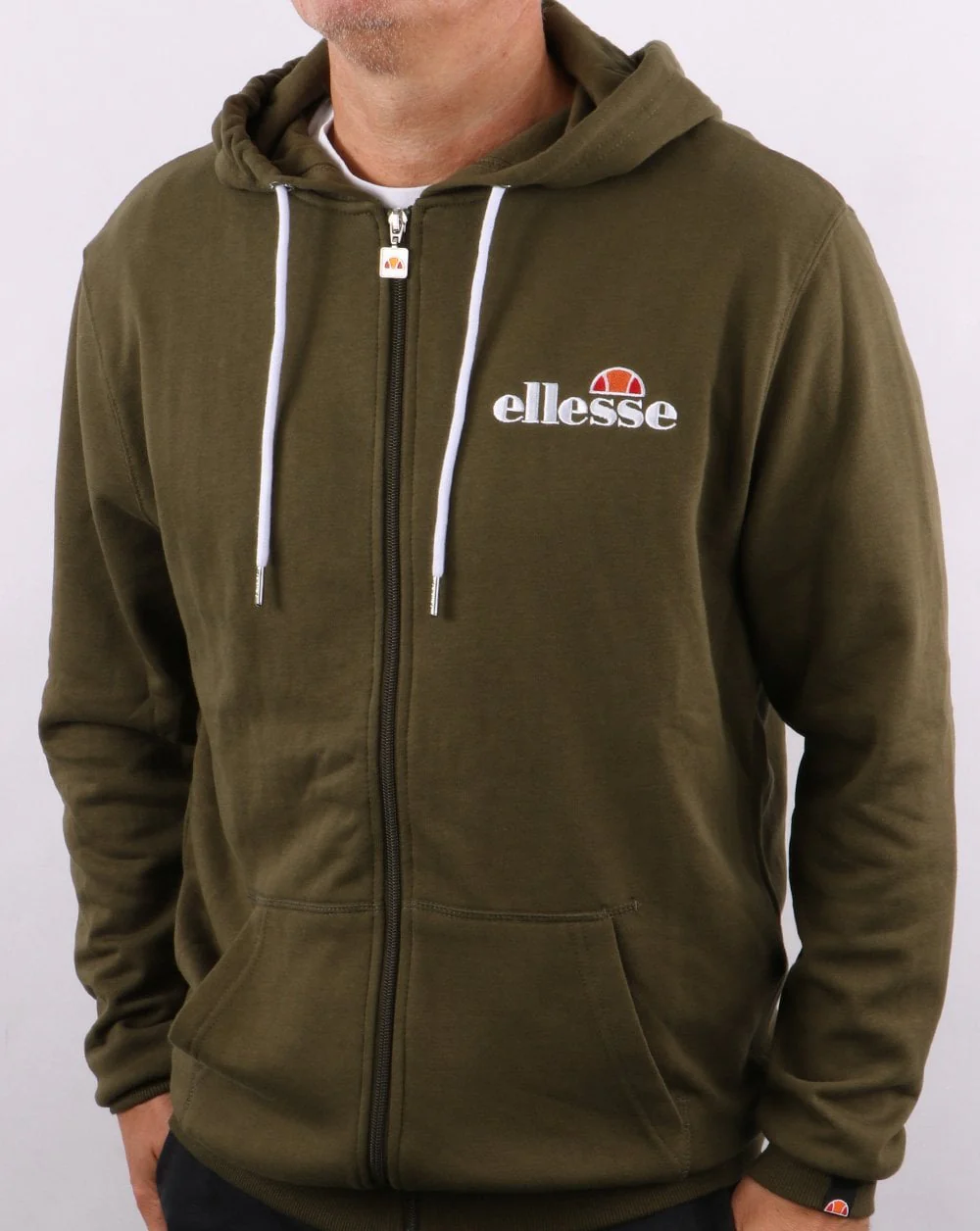 Ellesse Full Zip Hoody Khaki