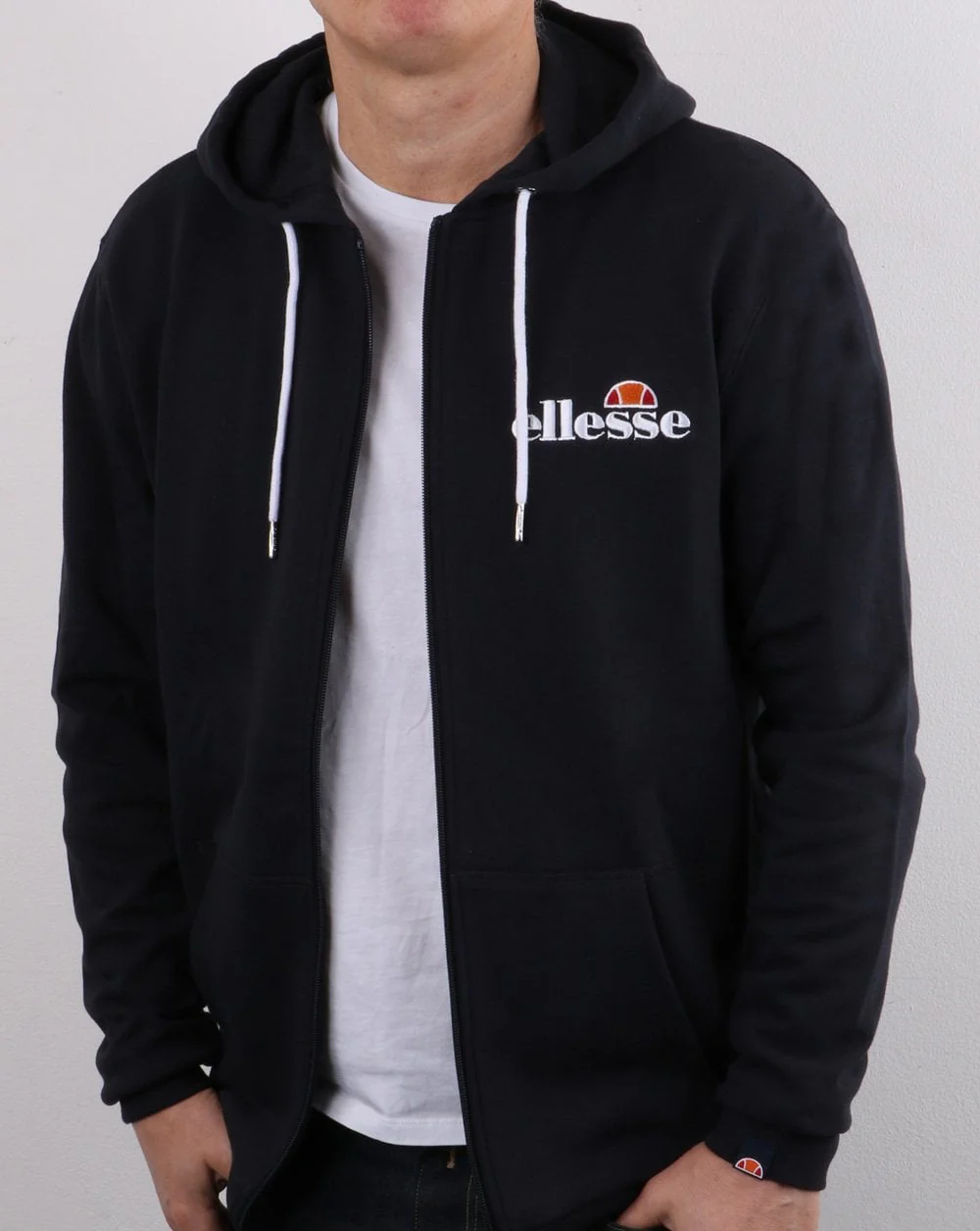 Ellesse Full Zip Hoody Navy - Image 3