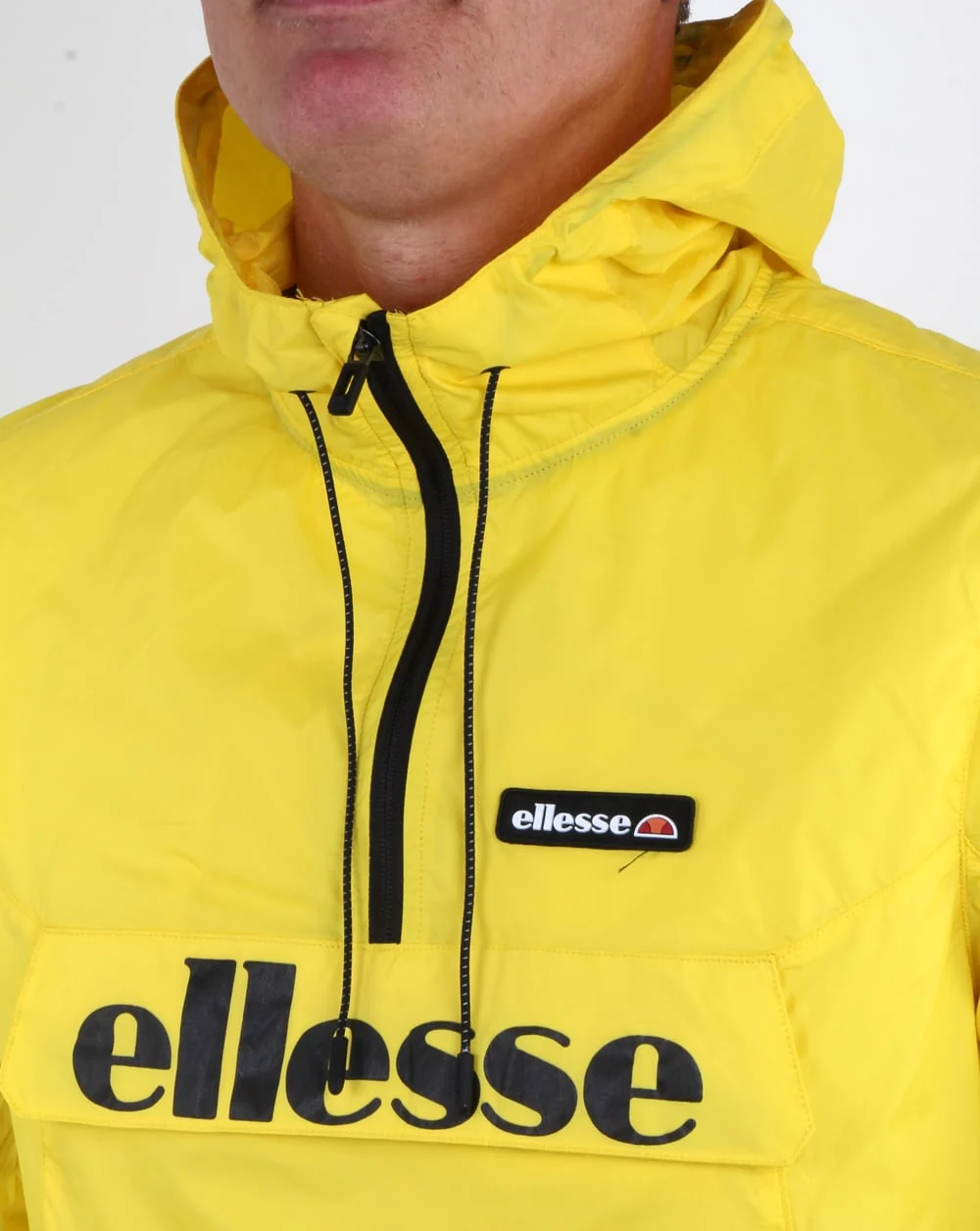 Ellesse Half Zip Jacket Vibrant Yellow - Image 2