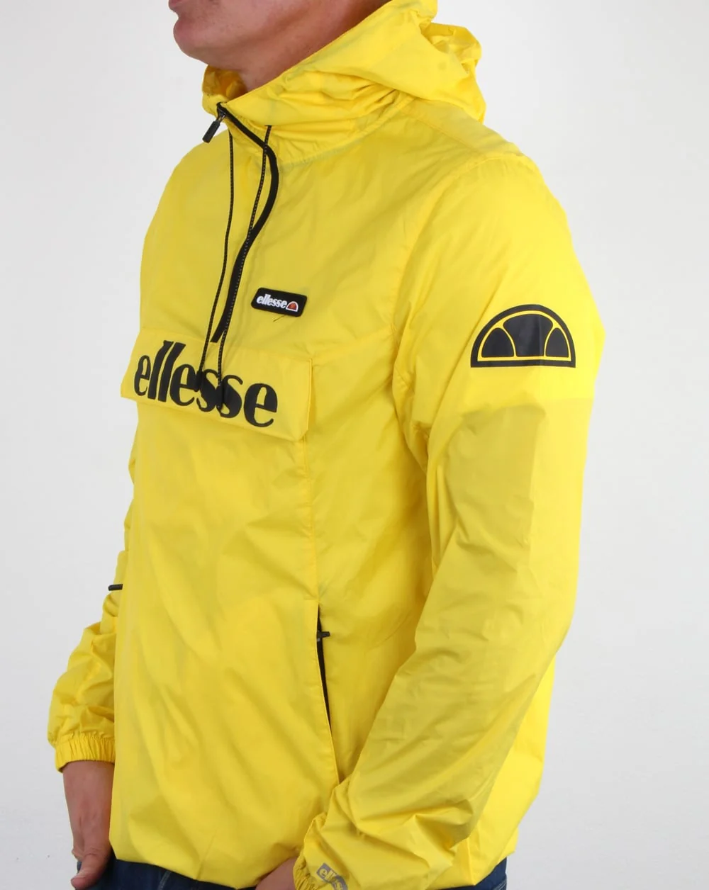 Ellesse Half Zip Jacket Vibrant Yellow - Image 4