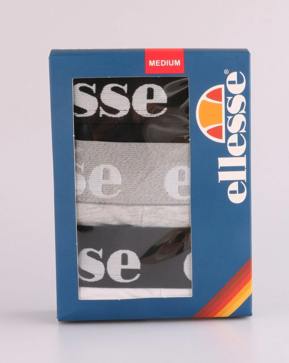 Ellesse Hali 3 Pack Boxers Black/white/grey - Image 2