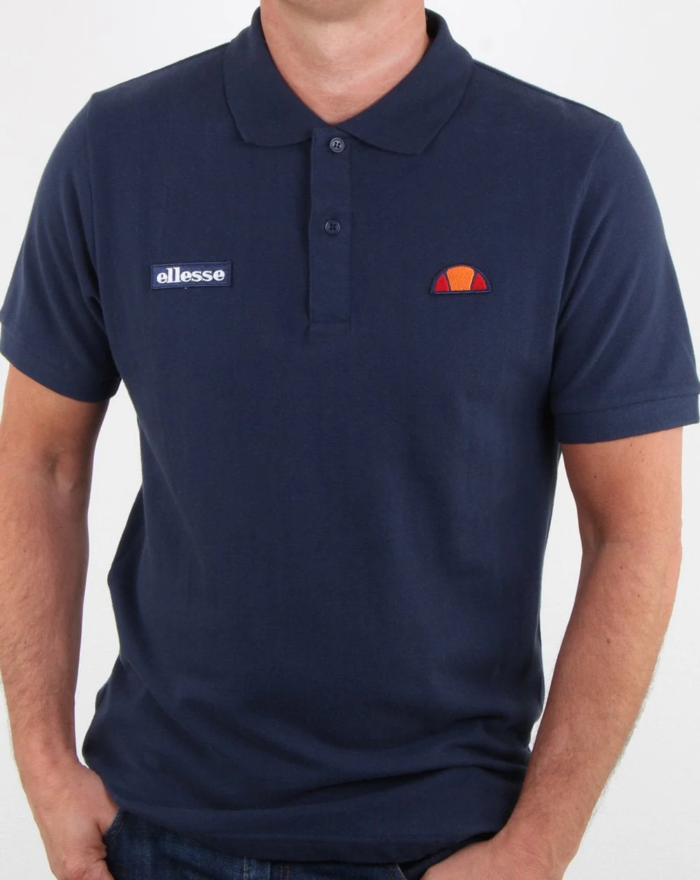 Ellesse Heritage Polo Shirt Navy - Image 3