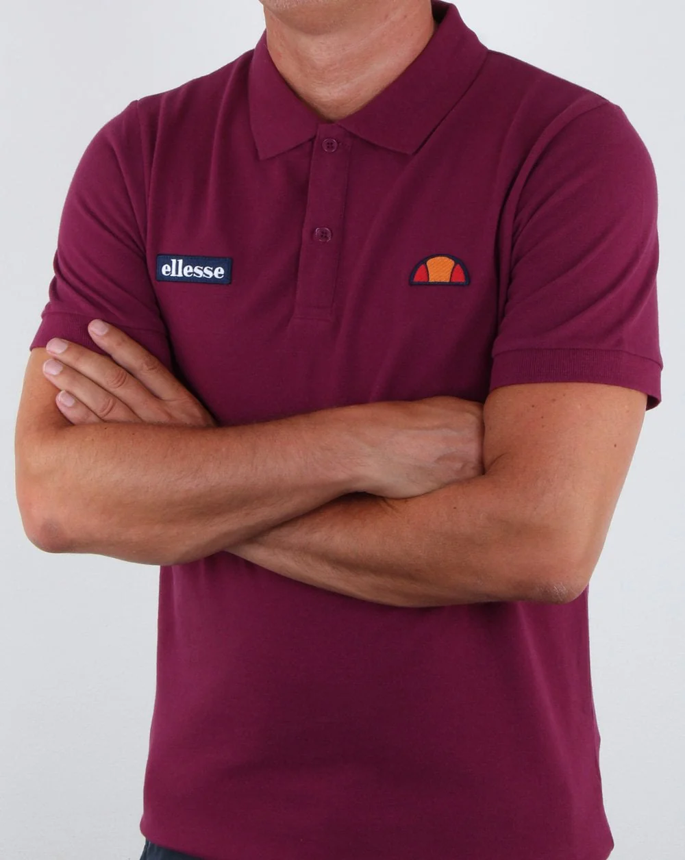Ellesse Heritage Polo Shirt Purple - Image 3