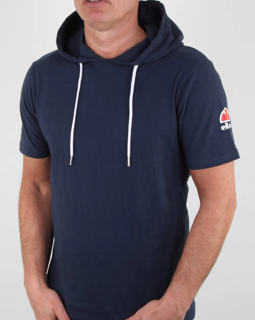 Ellesse Hooded T Shirt Navy