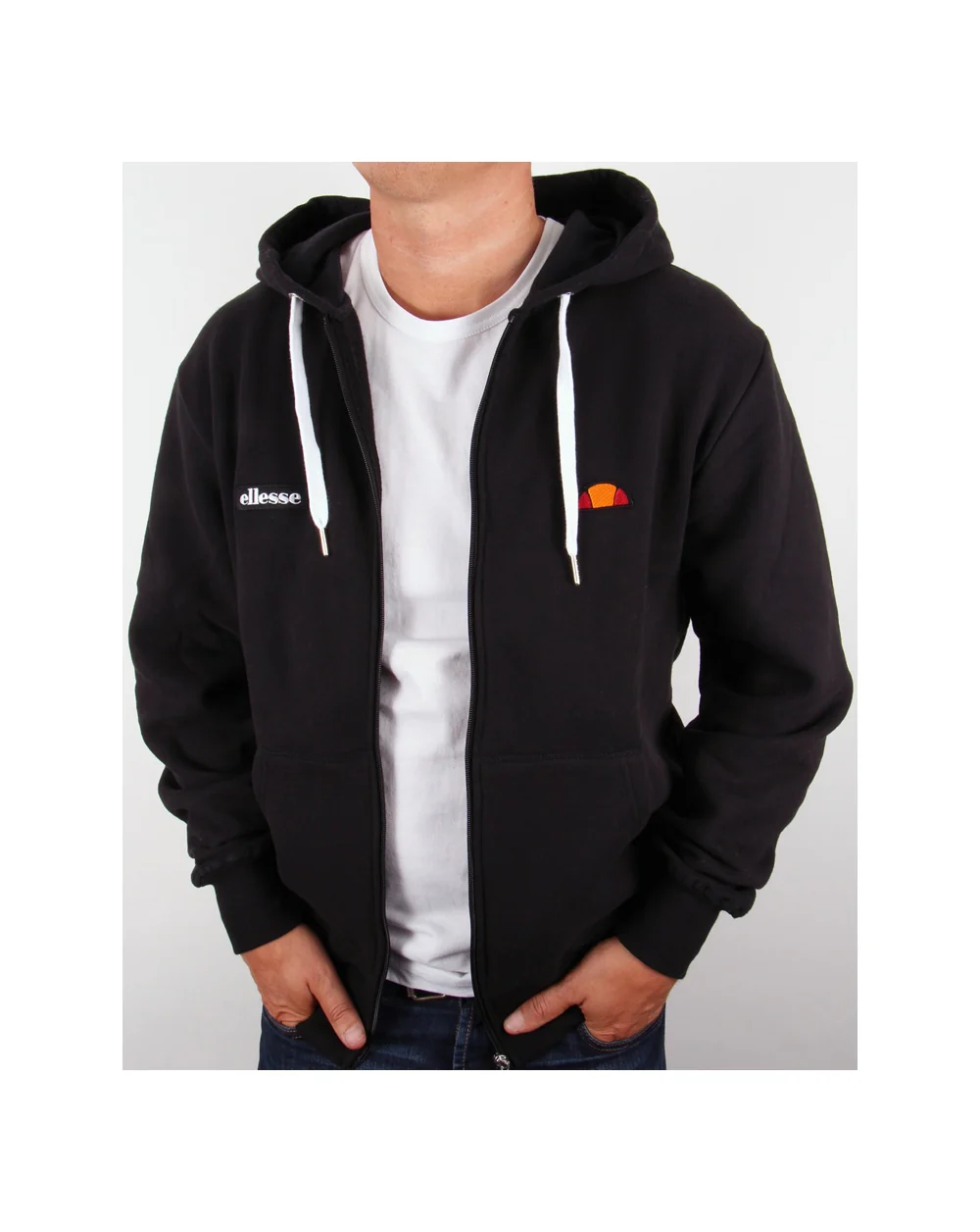 Ellesse Hoodie Black - Full Zip Tappa - Image 2