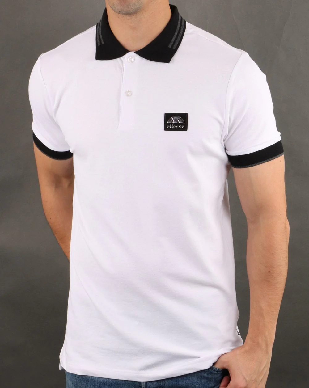 Ellesse Italia Polo Shirt White - Image 2