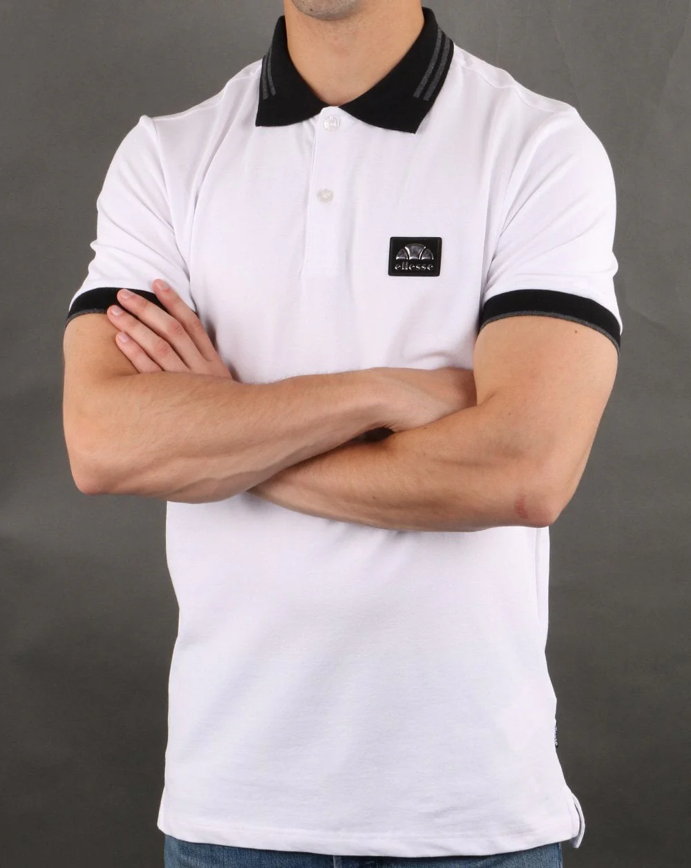 Ellesse Italia Polo Shirt White - Image 3